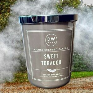 NEW DW HOME “Sweet Tobacco” fall autumn smoke candle 15.3 oz.